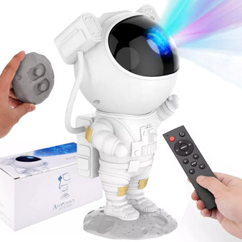 Hviezdny projektor, nočné svetlo LED Astronaut + diaľkové ovládanie
