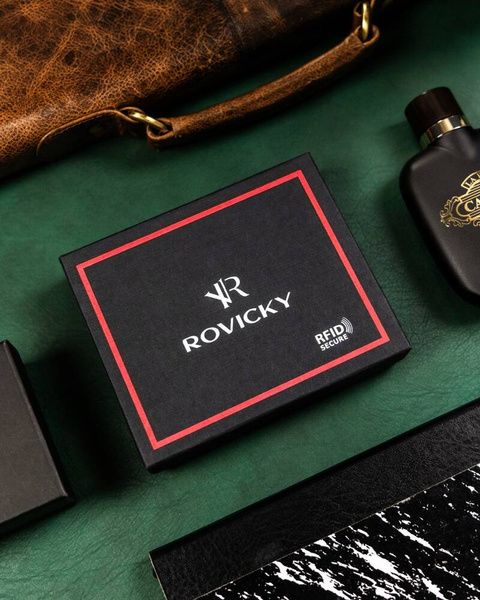Kožená pánska peňaženka s RFID systémom