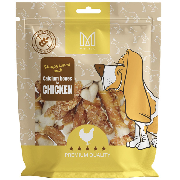 Pochúťka pre psov - Vápencové kocky s kuracím mäsom Mersjo 500g