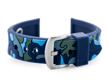 Gumový remienok na hodinky U13 - Granát-Camo - 24mm