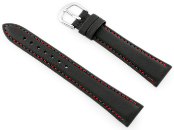 Kožený remienok na hodinky Bs-158 – 18 mm (červený)