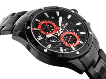 Pánske hodinky - Nf9149 (Zn090b) Black / Red + Box