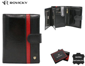 Veľká, kožená pánska peňaženka s RFID systémom
