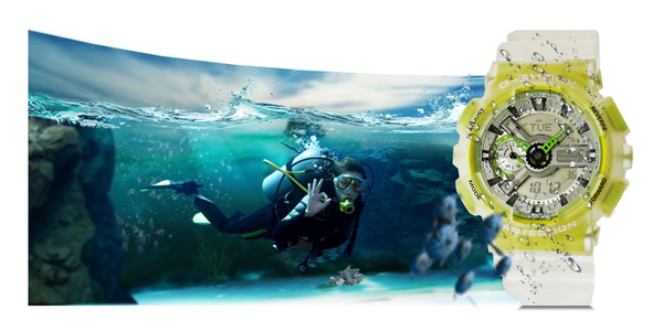 CASIO G-SHOCK Pánske hodinky GA-110LS-7AER 20 Bar For Diving