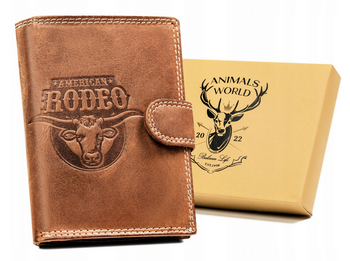 Veľká, vertikálna pánska peňaženka z prírodnej kože