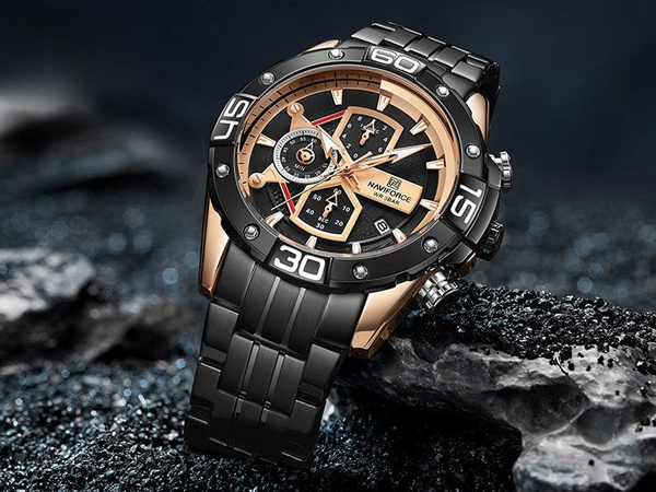 Pánske hodinky Nf8018 - Chronograf (Zn122c) + krabička
