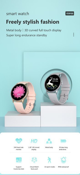 Unisex inteligentné hodinky Sw015-3 Silver (Sg010c)