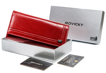Kožená dámska peňaženka na karty s ochranou RFID Protect