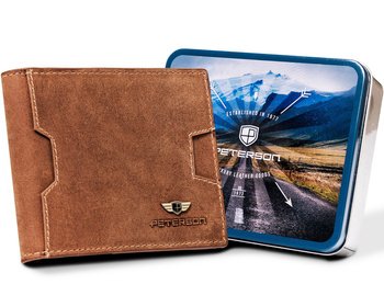 Pánska kožená peňaženka s vreckom na karty