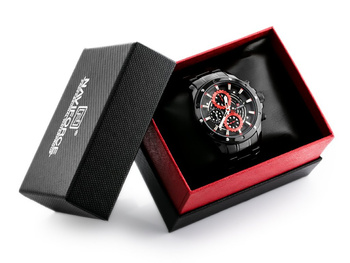 Pánske hodinky - Nf9149 (Zn090b) Black / Red + Box