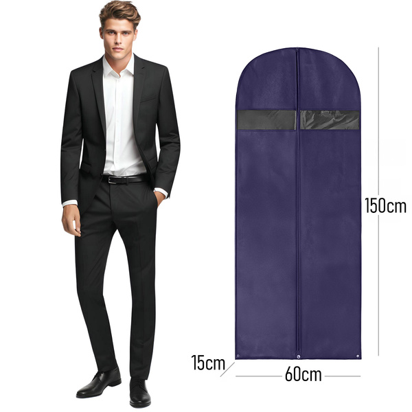 Obal na oblečenie Baggi LONG (150x60x15) námornícka modrá