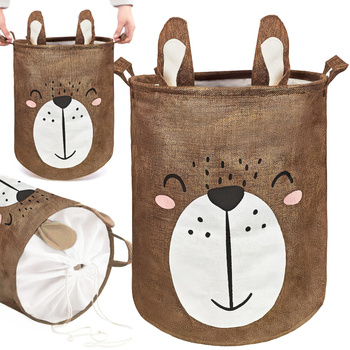 Kôš na hračky, oblečenie a bielizeň so šnúrkou, objem Peter 43 l