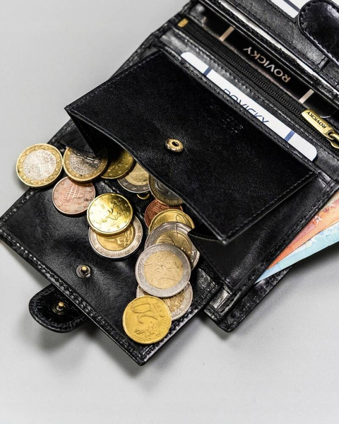 Veľká, kožená pánska peňaženka s RFID systémom