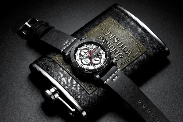 Pánske hodinky - Nf9131 (Zn086a) Black/W. + Krabička