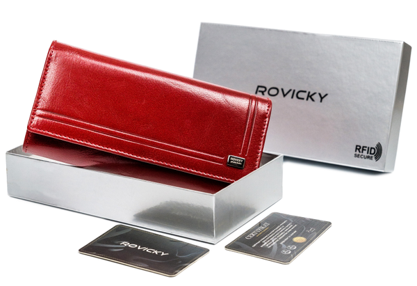 Kožená dámska peňaženka na karty s ochranou RFID Protect