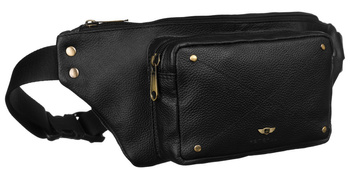 Kožená bedrová taška s vreckami
