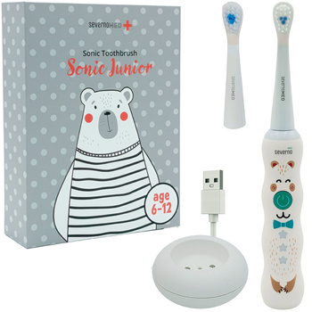 Sonická elektrická zubná kefka pre deti od 6 do 12 rokov SONIC JUNIOR + 2 hlavice