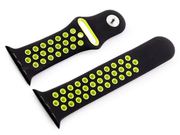 Remienok na Apple Watch U24 – čierny/zelený – 42/44 mm