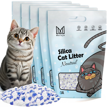 Mersjo silikónová podstielka pre mačky Neutrálna 5x3,8L