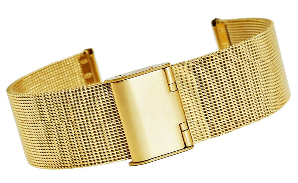 Zlatý mriežkovaný náramok 20mm 301G20