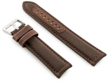 Kožený remienok na hodinky W34 - Premium - Hnedý - 26 mm