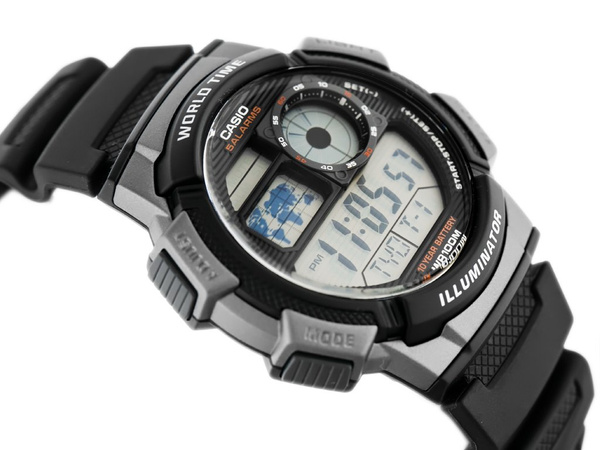 Pánske hodinky Ae-1000w 1bvdf (Zd073g) – svetový čas
