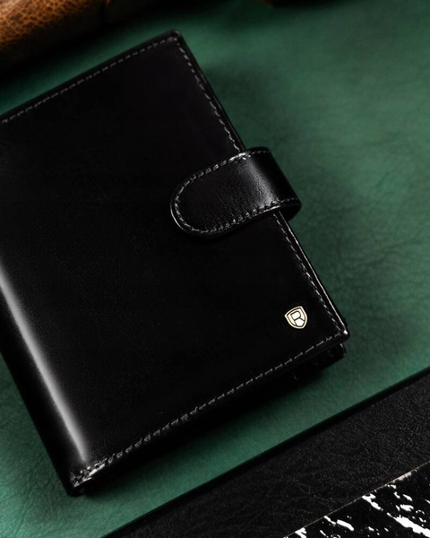 Veľká, kožená pánska peňaženka s RFID systémom
