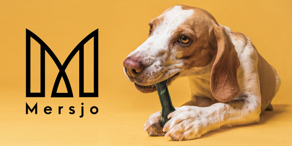 MERSJO žuvacia kosť plnená prepeličím mäsom pre psov 13,5 cm - pre svieži dych