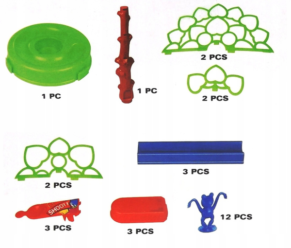 Hra skákanie, padajúce žaby 3 prak 007-20b
