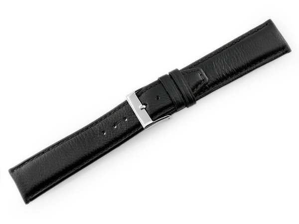 Kožený remienok na hodinky W26 - Premium - Black - 20 mm