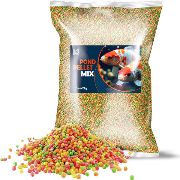 Krmivo pre koi kapry Mersjo Pond pelety MIX 5kg 3mm