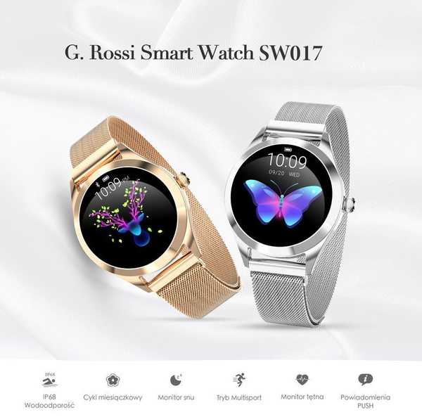 Dámske inteligentné hodinky Sw017-5 R.Gold/White (Sg011e)