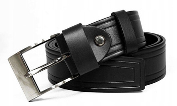 Štýlový pánsky kožený opasok s pútavým razením