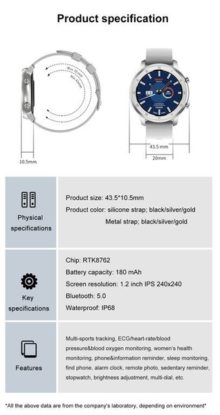 Unisex náramok Smartwatch 17-3 – strieborný + extra remienok (Sy010c)