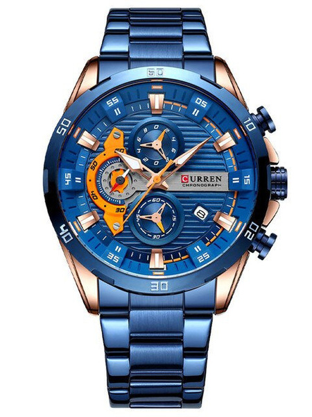 Pánske hodinky 8402 – chronograf (Zc029d) + krabička