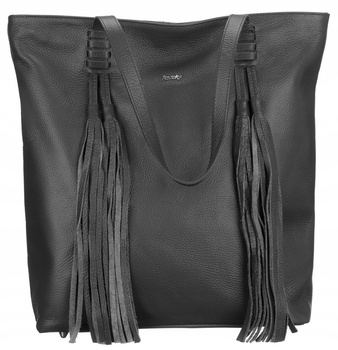 Veľká dámska shopper taška so strapcami