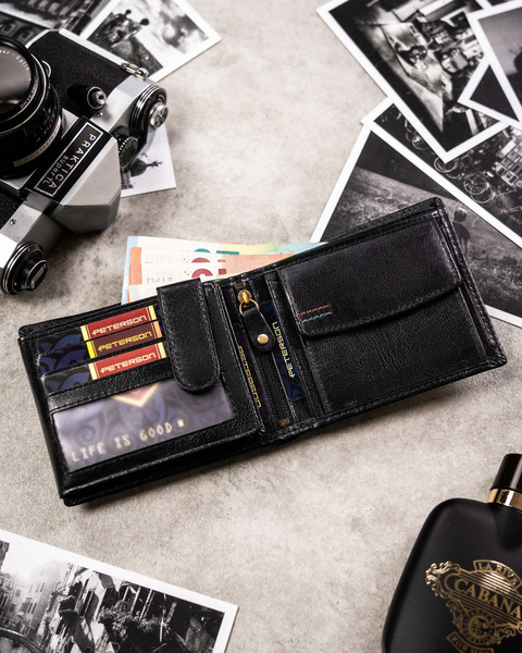 Darčeková sada: koža, stredná pánska peňaženka a kľúčenka