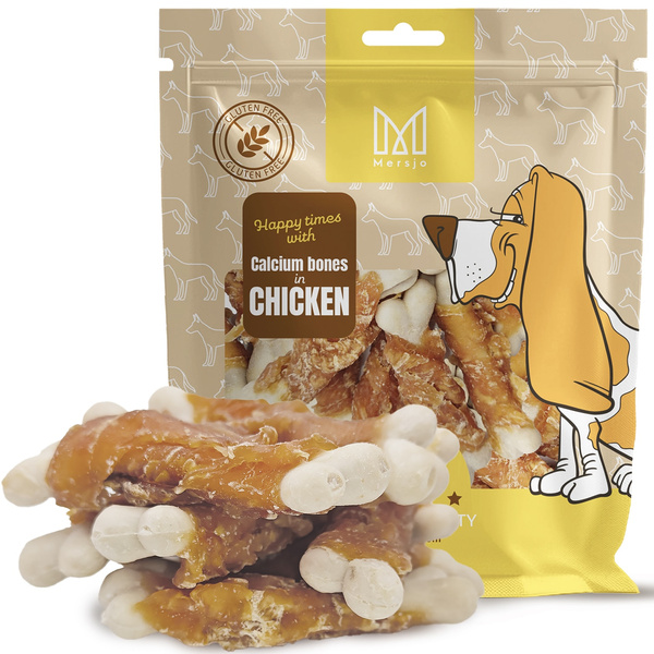 Pochúťka pre psov - Vápencové kocky s kuracím mäsom Mersjo 500g