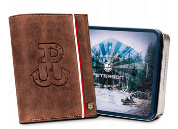 Pánska kožená peňaženka s vlasteneckým motívom