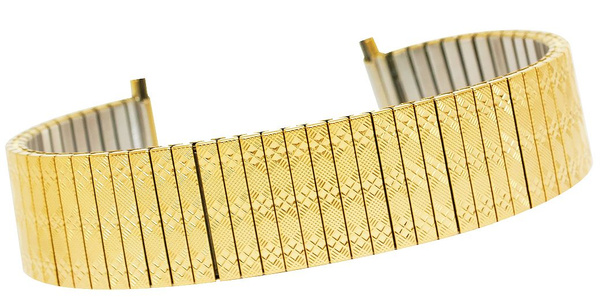 Napínací náramok Gold HQ 18 až 22 mm 112G-18/22