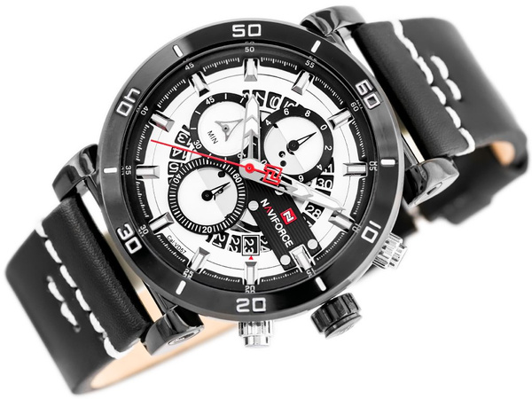 Pánske hodinky - Nf9131 (Zn086a) Black/W. + Krabička