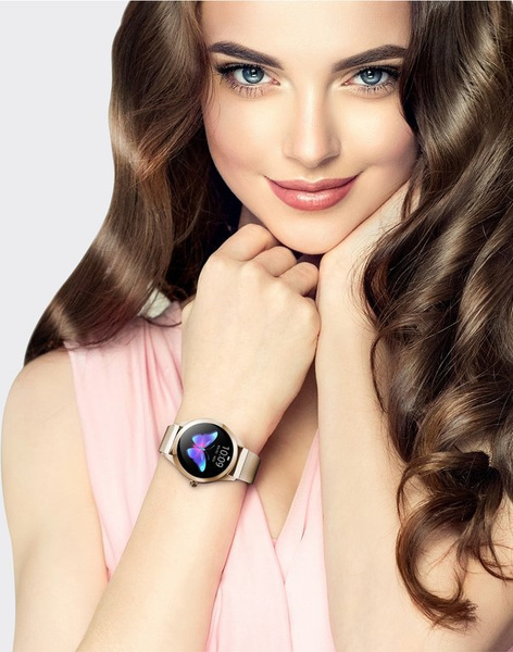 Dámske inteligentné hodinky Sw017-5 R.Gold/White (Sg011e)