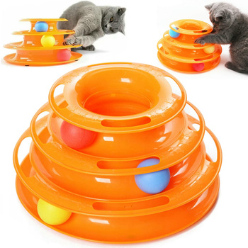 Mersjo Hračka pre mačky – veža s loptičkami