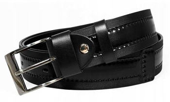 Štýlový pánsky opasok s jemnou textúrou a koženým prúžkom