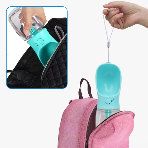 Cestovná fľaša Mersjo pre psov 350 ml zelená