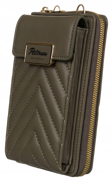 Peňaženka z ekokože so vzorom rybej kosti