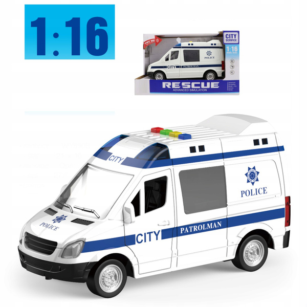 Policajné auto, policajné auto, dvere sa otvárajú 1:16 wy590bp