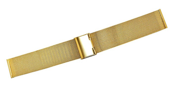 Zlatý mriežkovaný náramok 20mm 301G20