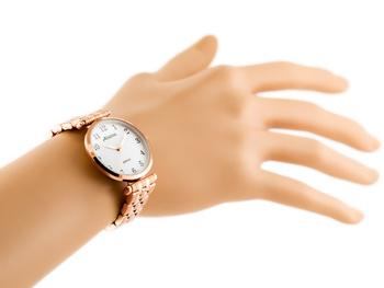 Dámske hodinky Glamour Abbb97 (Za537c) Rose Gold/White