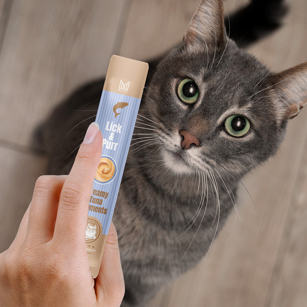 Pochúťka pre mačky – Lick & Purr: Creamy Tuna Moments Mersjo 60g